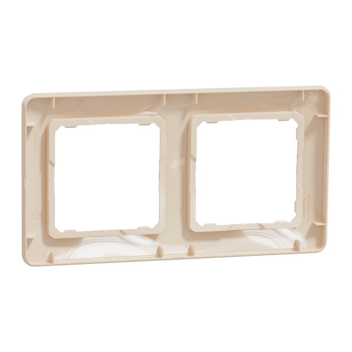 Рамка, Sedna Design&Elements, 2-постова Бежевий Sedna Design, бежевий (ral 1013), Schneider Electric, [SDD312802]