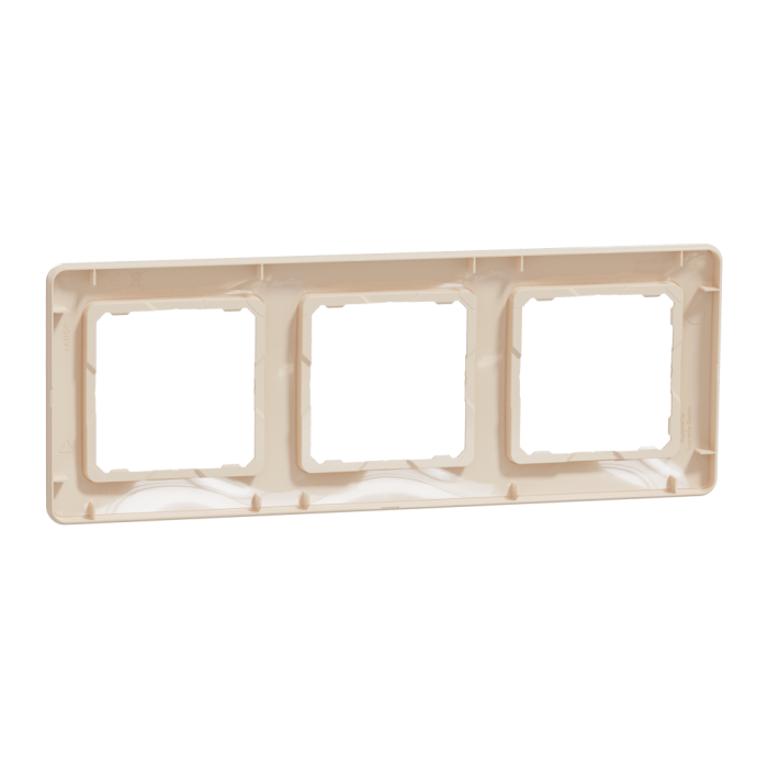 Рамка, Sedna Design&Elements, 3-постова Бежевий Sedna Design, бежевий (ral 1013), Schneider Electric, [SDD312803]