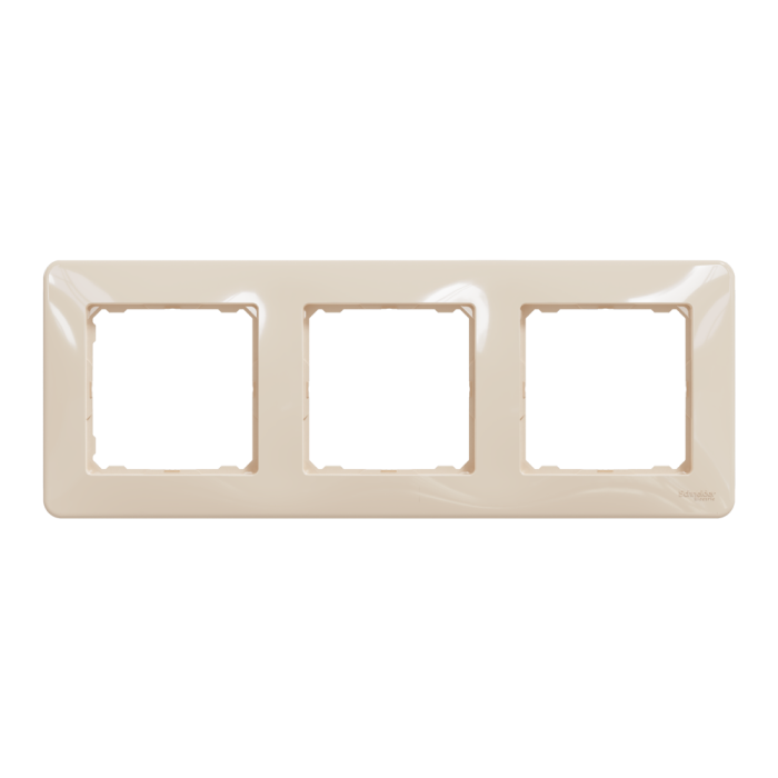 Рамка, Sedna Design&Elements, 3-постова Бежевий Sedna Design, бежевий (ral 1013), Schneider Electric, [SDD312803]