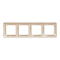Рамка, Sedna Design&Elements, 4-постова Бежевий Sedna Design, бежевий (ral 1013), Schneider Electric, [SDD312804]