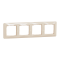 Рамка, Sedna Design&Elements, 4-постова Бежевий Sedna Design, бежевий (ral 1013), Schneider Electric, [SDD312804]
