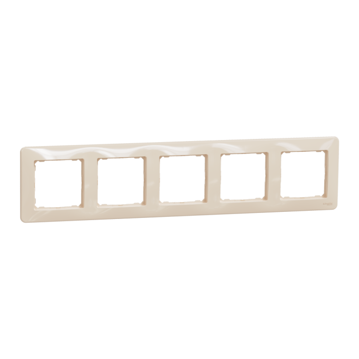 Рамка, Sedna Design&Elements, 5-постова Бежевий Sedna Design, бежевий (ral 1013), Schneider Electric, [SDD312805]