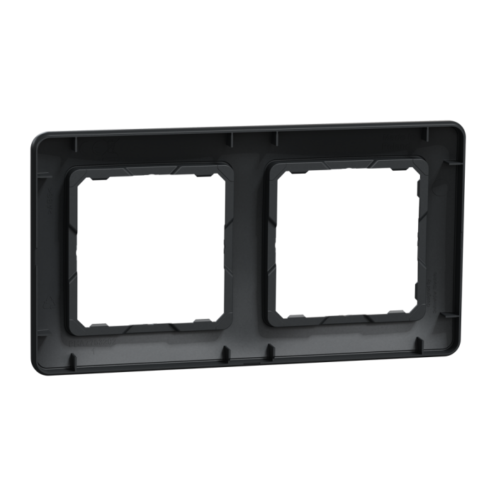 Рамка, Sedna Design&Elements, 2-постова Чорний Sedna Design, чорний (ral 7021), Schneider Electric, [SDD314802]