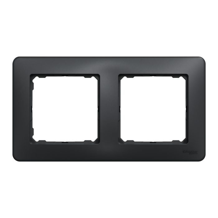 Рамка, Sedna Design&Elements, 2-постова Чорний Sedna Design, чорний (ral 7021), Schneider Electric, [SDD314802]