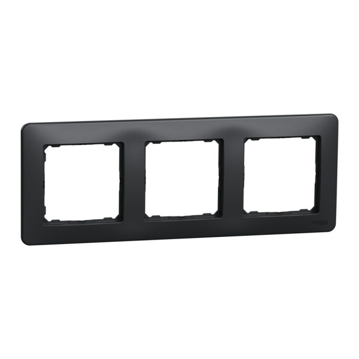 Рамка, Sedna Design&Elements, 3-постова Чорний Sedna Design, чорний (ral 7021), Schneider Electric, [SDD314803]