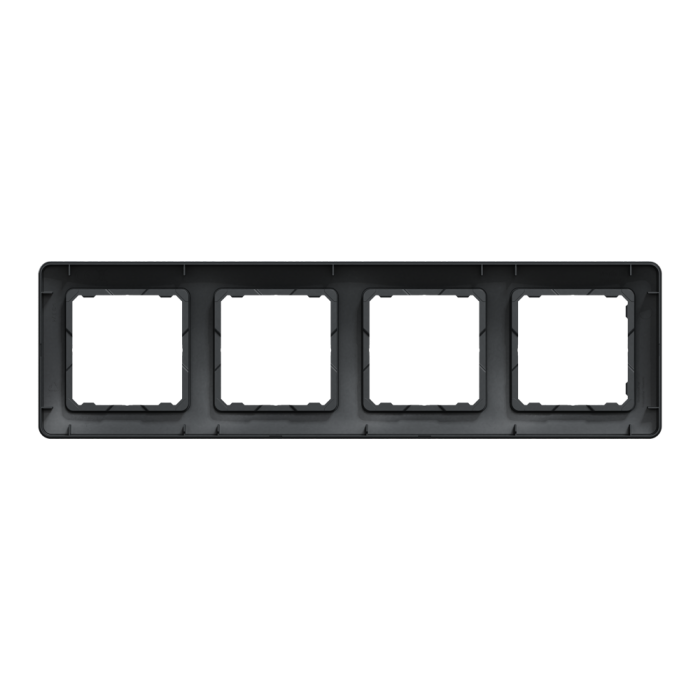 Рамка, Sedna Design&Elements, 4-постова Чорний Sedna Design, чорний (ral 7021), Schneider Electric, [SDD314804]