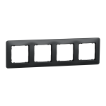 Рамка 4 постова, чорна, Sedna design&elements - Schneider Electric [SDD314804]