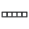 Рамка, Sedna Design&Elements, 5-постова Чорний Sedna Design, чорний (ral 7021), Schneider Electric, [SDD314805]