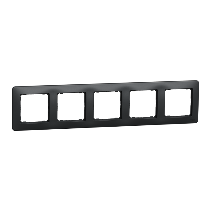 Рамка, Sedna Design&Elements, 5-постова Чорний Sedna Design, чорний (ral 7021), Schneider Electric, [SDD314805]
