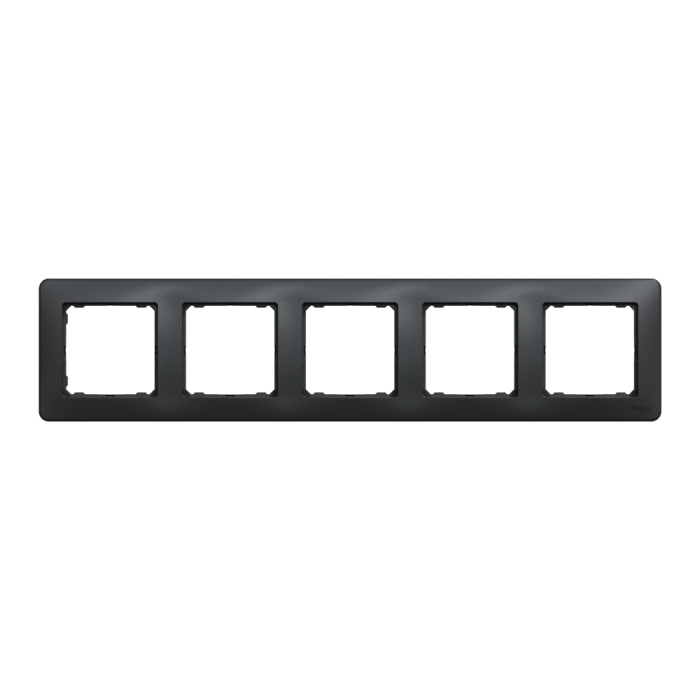 Рамка, Sedna Design&Elements, 5-постова Чорний Sedna Design, чорний (ral 7021), Schneider Electric, [SDD314805]