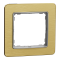 Рамка, Sedna Design&Elements, 1-постова Матове золото Sedna Elements, шліфоване золото, Schneider Electric, [SDD371801]