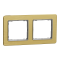Рамка, Sedna Design&Elements, 2-постова Матове золото Sedna Elements, шліфоване золото, Schneider Electric, [SDD371802]