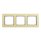 Рамка, Sedna Design&Elements, 3-постова Матове золото Sedna Elements, шліфоване золото, Schneider Electric, [SDD371803]