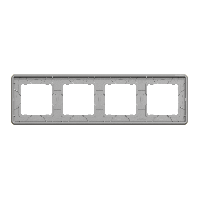 Рамка, Sedna Design&Elements, 4-постова Матове золото Sedna Elements, шліфоване золото, Schneider Electric, [SDD371804]