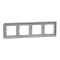 Рамка, Sedna Design&Elements, 4-постова Матове золото Sedna Elements, шліфоване золото, Schneider Electric, [SDD371804]
