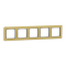 Рамка, Sedna Design&Elements, 5-постова Матове золото Sedna Elements, шліфоване золото, Schneider Electric, [SDD371805]