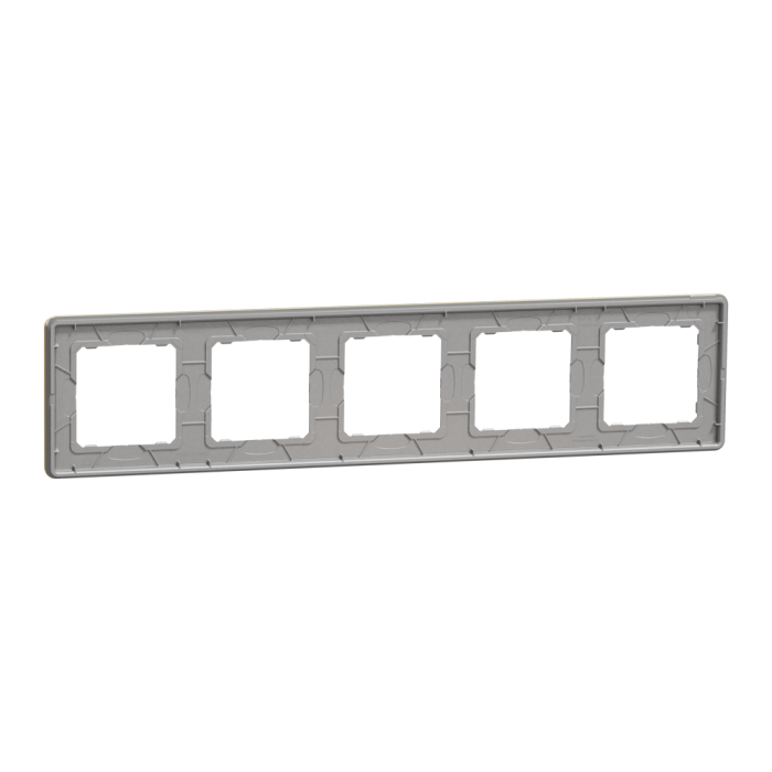 Рамка, Sedna Design&Elements, 5-постова Матове золото Sedna Elements, шліфоване золото, Schneider Electric, [SDD371805]