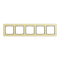 Рамка, Sedna Design&Elements, 5-постова Матове золото Sedna Elements, шліфоване золото, Schneider Electric, [SDD371805]