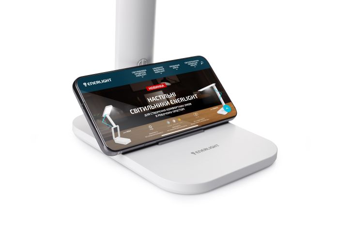 Світильник настільний світлодіодний з акумулятором SONATA 10Вт 3000-6000K, білий, Enerlight [SONATA10SMD50MW]