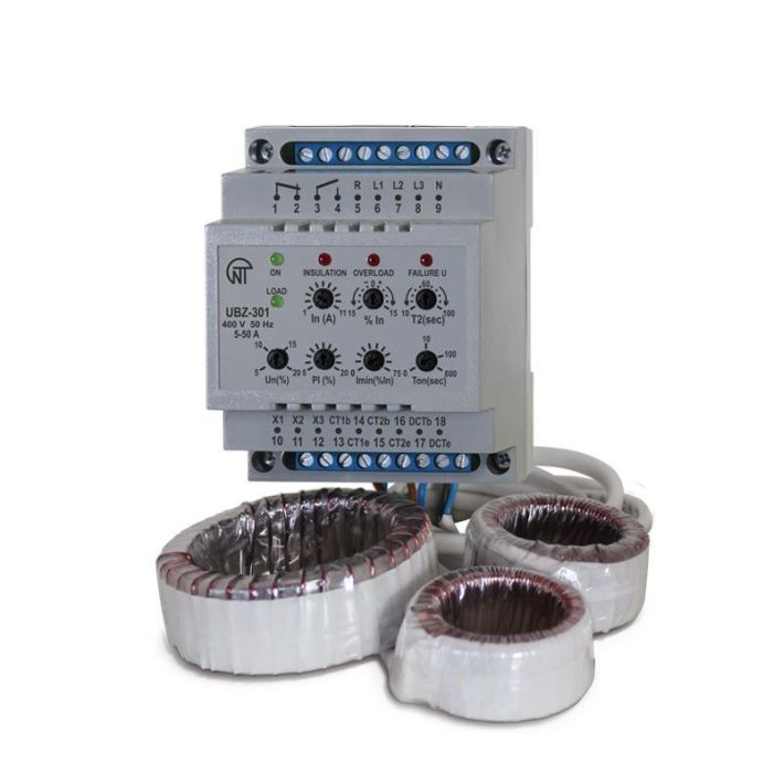 Універсальний блок захисту електродвигунів УБЗ-301 5-50А, Новатек-Електро