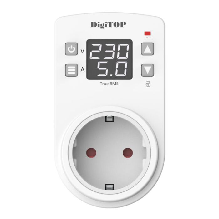 Реле напруги у розетку з контролем струму VA-16AW DigiTOP