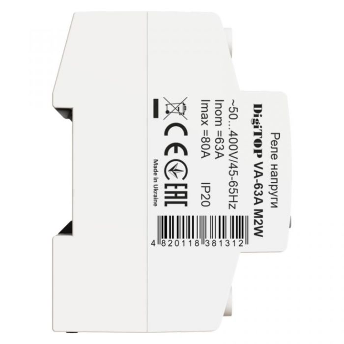 Реле напруги з контролем струму VA-63A M2W DigiTOP