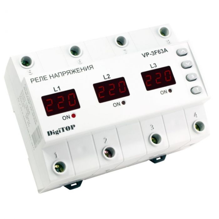 Реле напруги трифазне VP-3F63A DigiTOP (знято з виробництва)