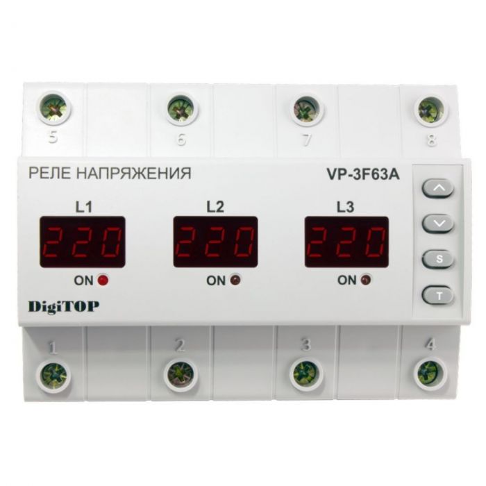 Реле напруги трифазне VP-3F63A DigiTOP (знято з виробництва)