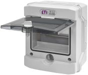 Щит пластиковий на 6 автоматів для зовнішнього монтажу ECH 6G, IP65, ETI [001101176]