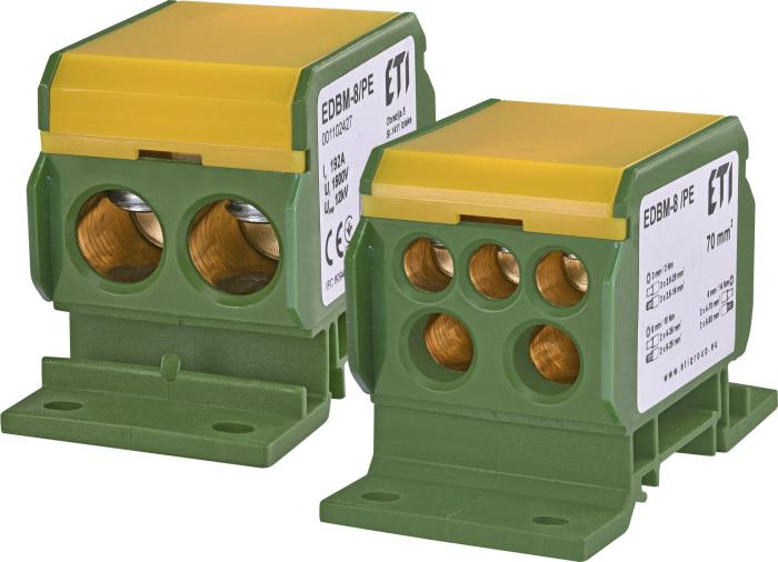 Блок розподільчий EDBM-8/PE, 192А, 1500V, AC/DC, ETI [001102427]