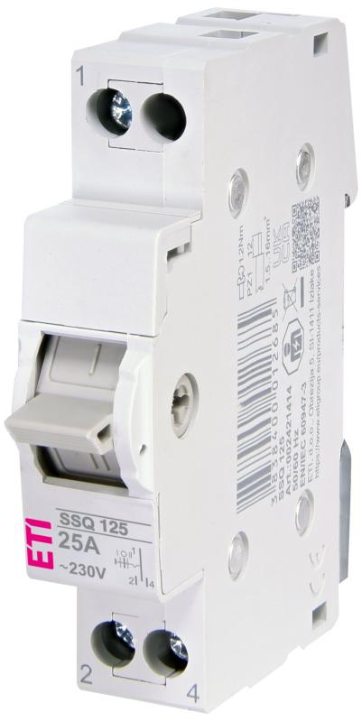 Перемикач навантаження SSQ 125 "1-0-2", 1p 25A, ETI [002421414]