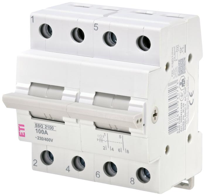 Перемикач навантаження SSQ 2100 "1-0-2", 2p 100A, ETI [002421428]