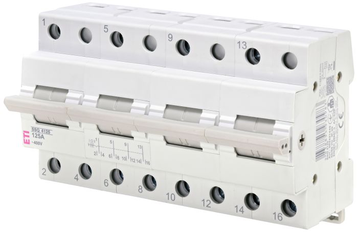 Перемикач навантаження SSQ 4125 "1-0-2", 4p 125A, ETI [002421449]
