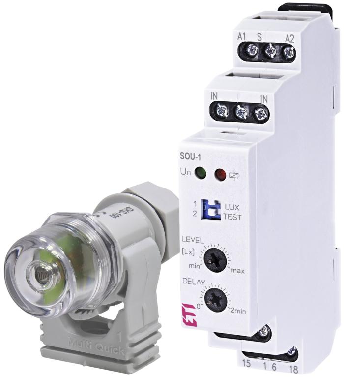Сутінкове реле SOU-1 230V AC (1x16A_AC1), ETI [002470011]