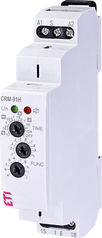 Багатофункціональне реле часу CRM-91H 230 В (1x16A_AC1), ETI [002470070]