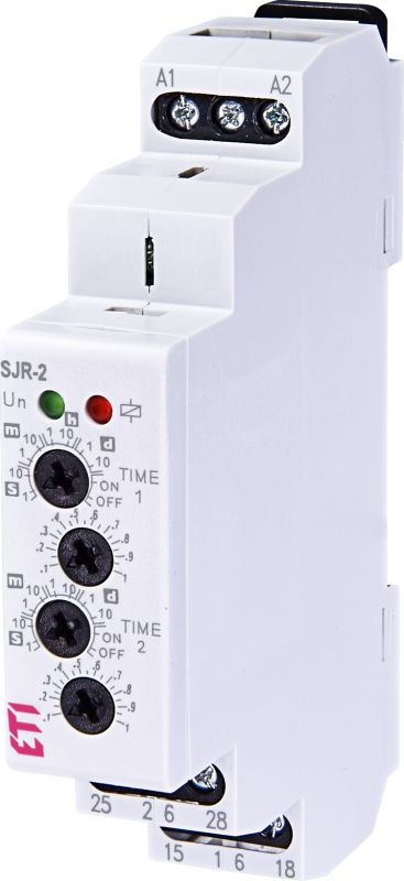 Дворівневе реле часу SJR-2 230V AC (2x16A_AC1), ETI [002470091]