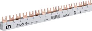 Шина живлення вилочна IZ 16/3F/54, 100А, 3P, 1 метр, 54 мод, ETI [002921063]