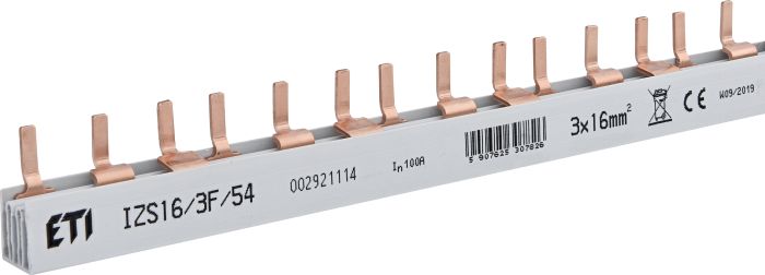 Шина живлення IZS 16/3F/54, 100А, 3P, 1 метр, Pin, 54 мод, ETI [002921114]