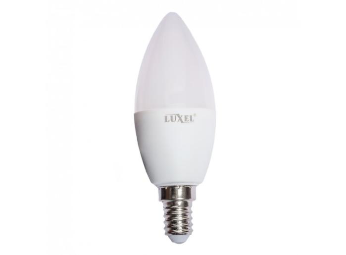 Лампа LED C37, 10 Вт, E14, 3000К, Luxel [048-HE]