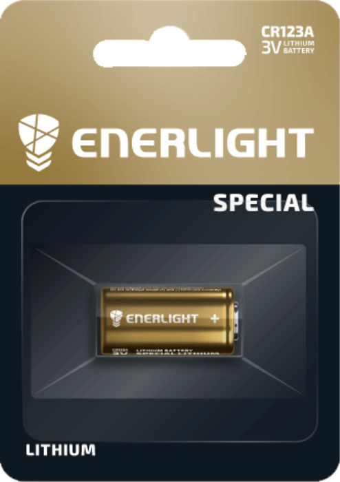 Батарейка Lithium CR 123A, BLI 1 шт, Enerlight [71230101]