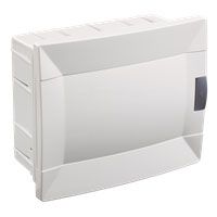 Щит на 8 автоматів для прихованого монтажу, з білими дверцятами, Makel [28001221]