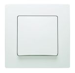 Вимикач одноклавішний Lillium Natural Kare, без підсвітки, білий, Makel [32001001]