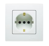 Розетка із з/к Lillium Natural Kare, без шторок, білий, Makel [32001028]