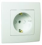 Розетка із з/к Lillium Natural Kare, зі шторками, білий, Makel [32001058]