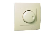 Світлорегулятор поворотний Lilium Natural Kare, крем, Makel [32010011]