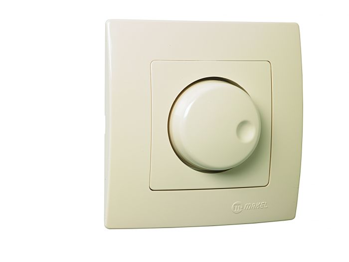 Світлорегулятор поворотний Lilium Natural Kare, крем, Makel [32010011]