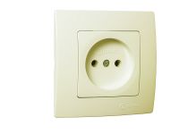 Розетка без з/к Lillium Natural Kare, без шторок, кремовий, Makel [32010022]
