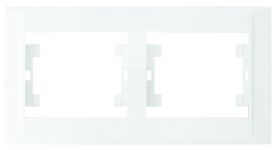 Рамка двомісна горизонтальна Defne, білий, Makel [42001702]