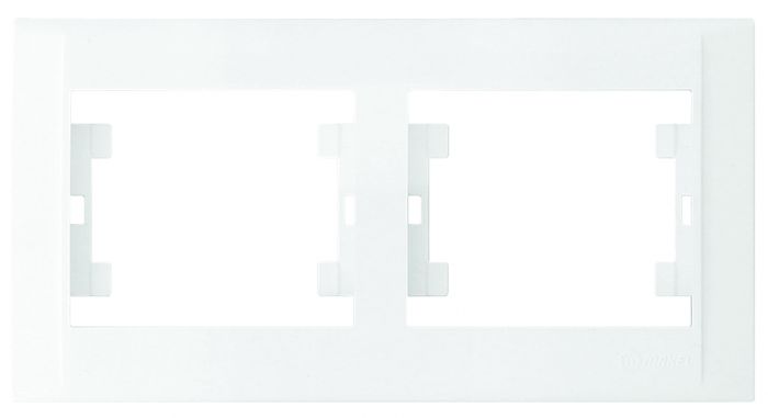 Рамка двомісна горизонтальна Defne, білий, Makel [42001702]