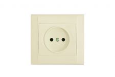 Розетка без з/к Defne, без шторок, кремовий, Makel [42010022]